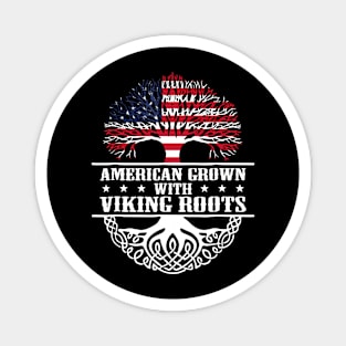 American Grown WithViking Roots Magnet